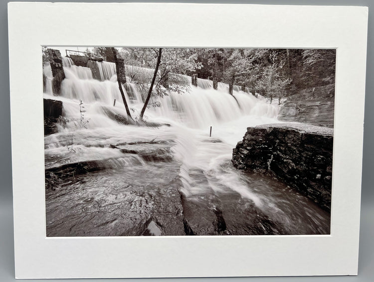 Marble Falls at Full Dogpatch USA Matted Print