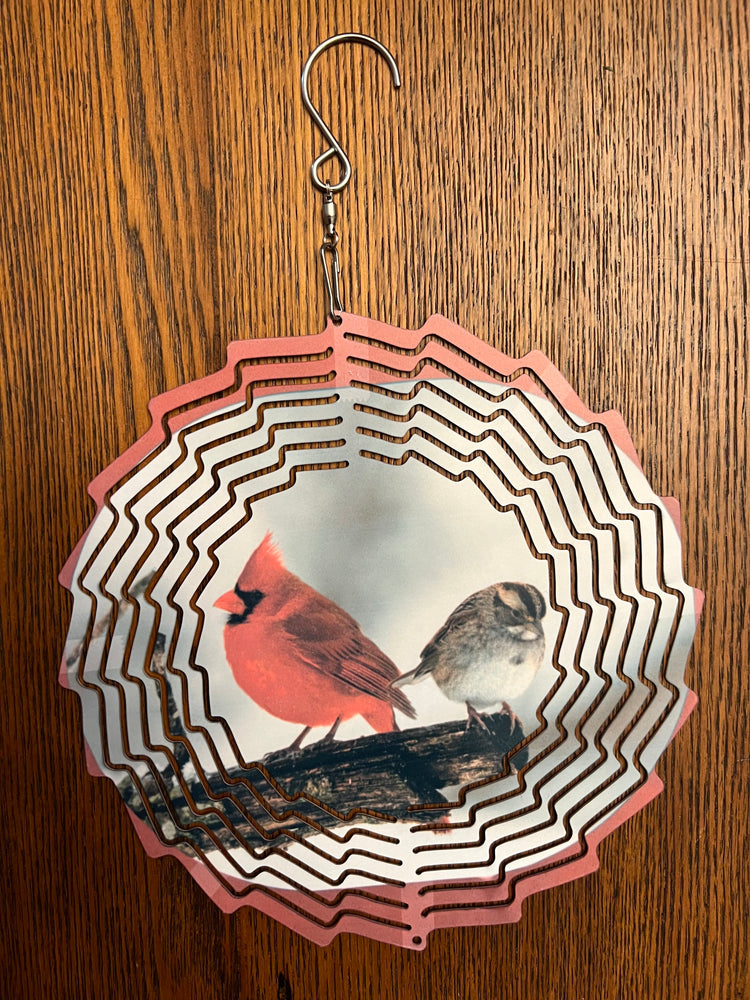 Wind Spinner Cardinal and Sparrow the Tiff