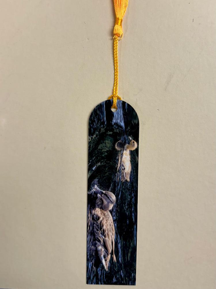Momma and Baby Duck Metal Bookmark