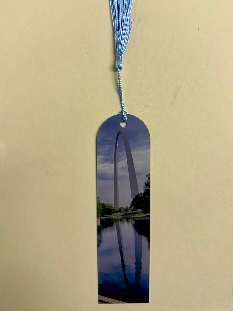 St. Louis Arch Reflection Metal Bookmark