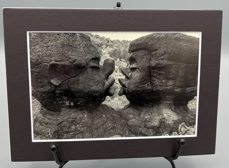 Kissing Rocks Dogpatch USA Matted Print