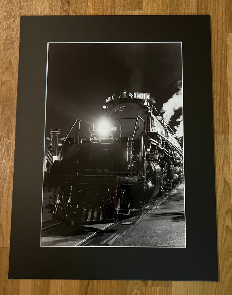 Big Boy 4014 Night Time Matted Print