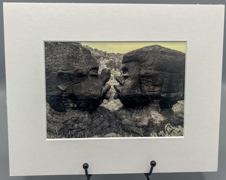Kissing Rocks Dogpatch USA Matted Print