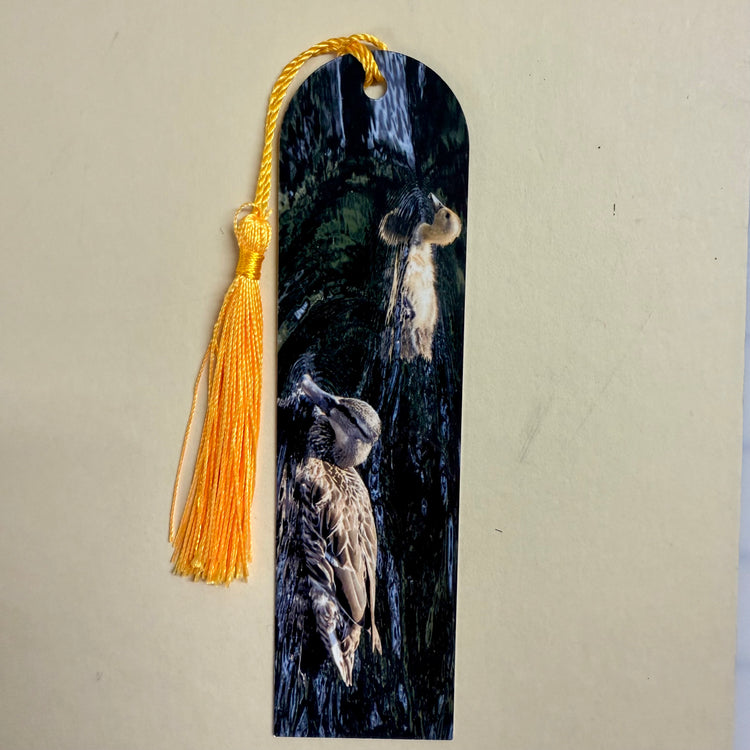 Momma and Baby Duck Metal Bookmark