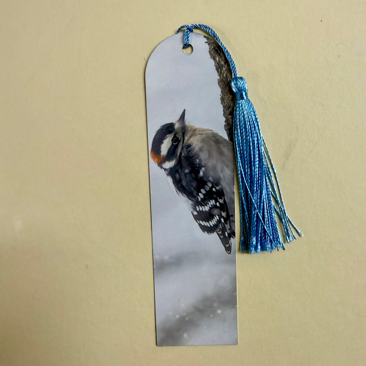 Downey Woodpecker Metal Bookmark