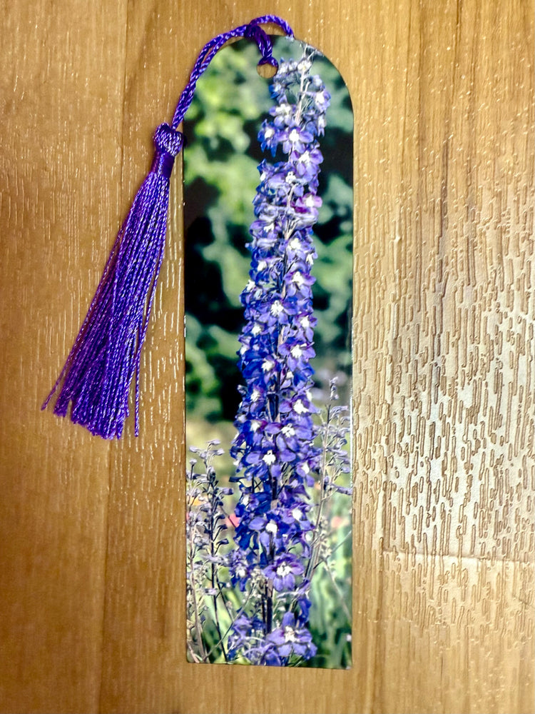 Purple Flower Metal Bookmark
