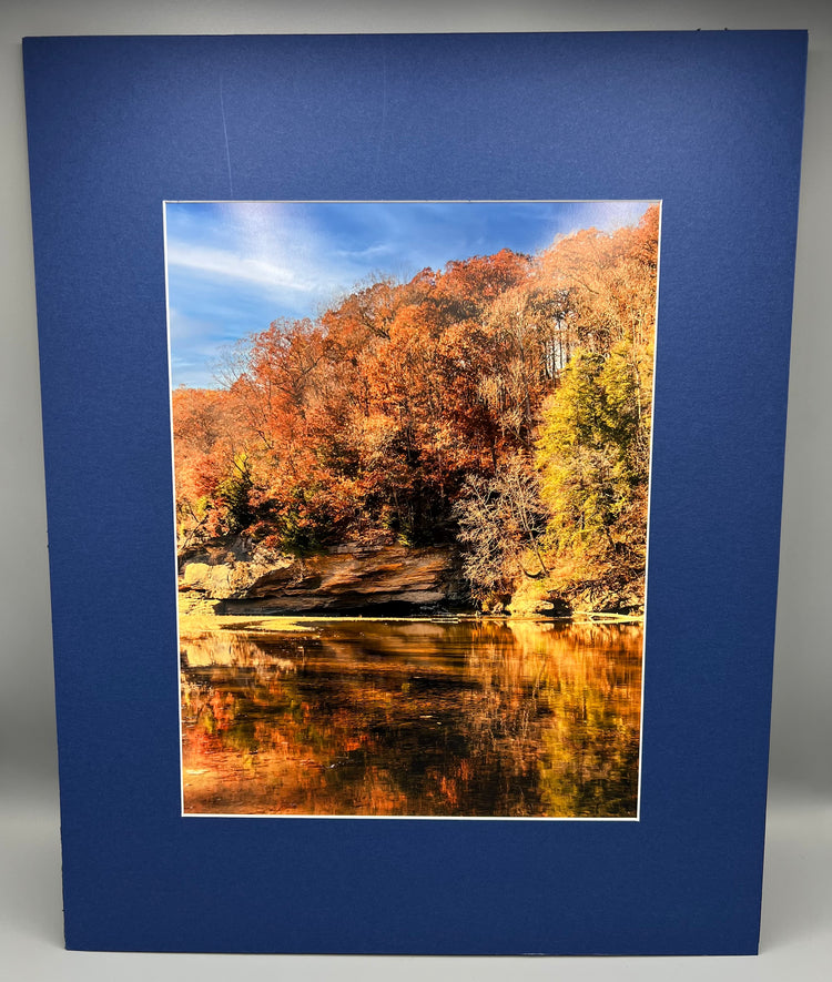 Fall at Falls Canyon Nature Preserve Matted Print
