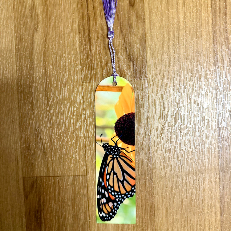 Monarch On Black-Eyed Susan Metal Bookmark