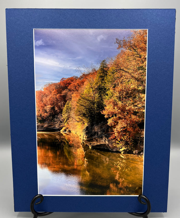 Falls Canyon Nature Preserve Fall Matted Print