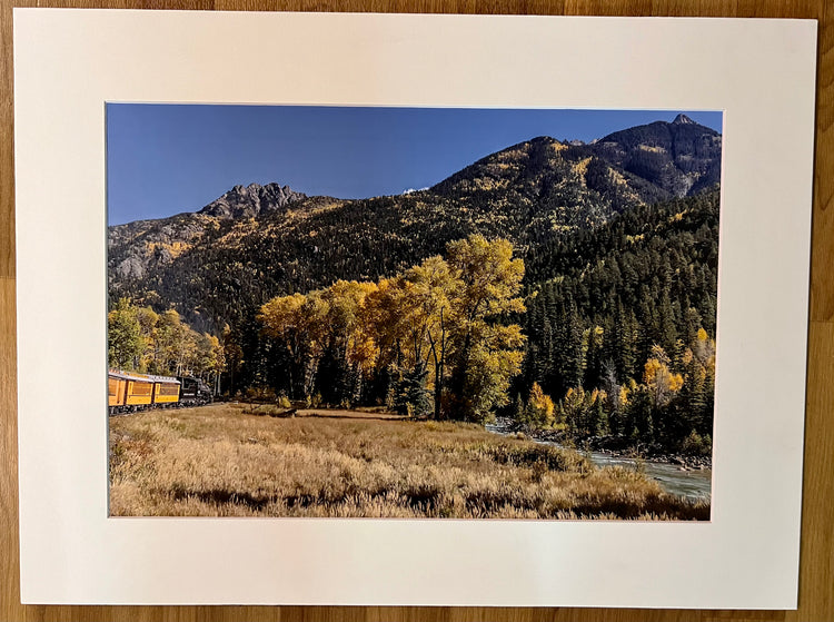 Moving Along Matted Print