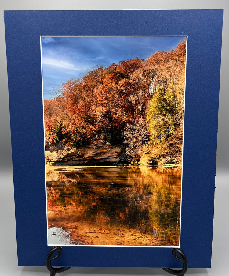 Fall at Falls Canyon Nature Preserve Matted Print