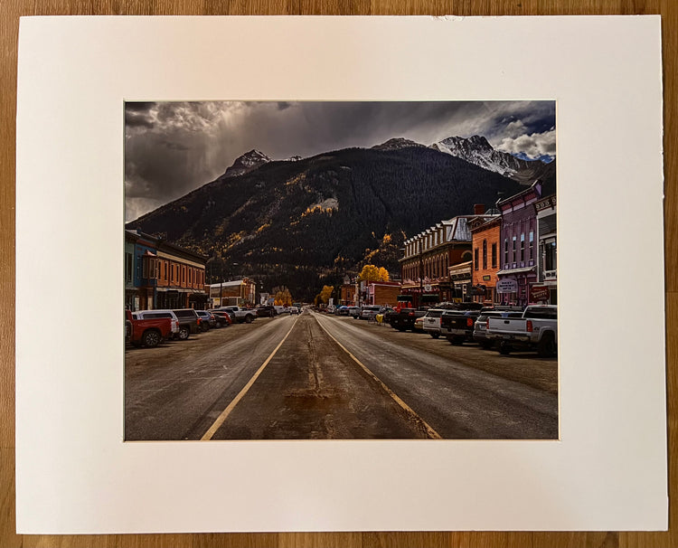 Main Street Silverton Matted Print