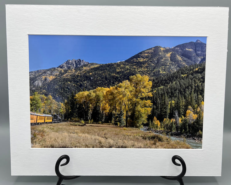 Moving Along Matted Print
