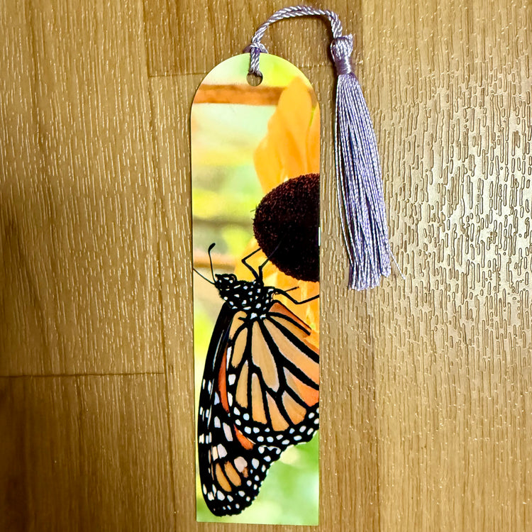 Monarch On Black-Eyed Susan Metal Bookmark