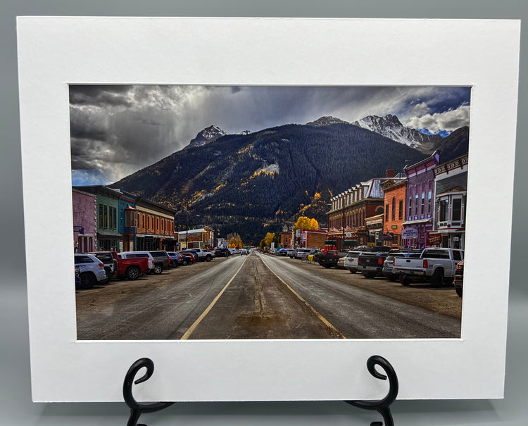 Main Street Silverton Matted Print