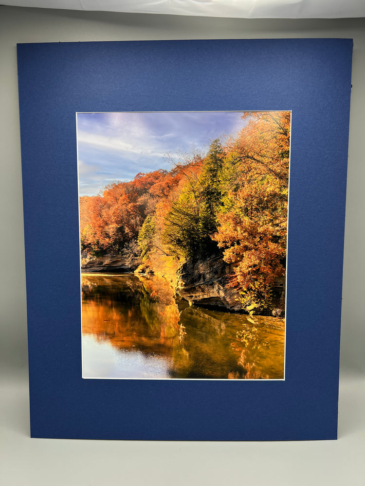 Falls Canyon Nature Preserve Fall Matted Print