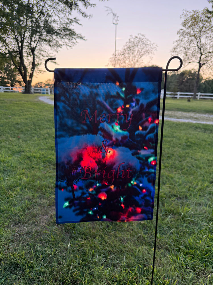 Merry & Bright Garden Flag