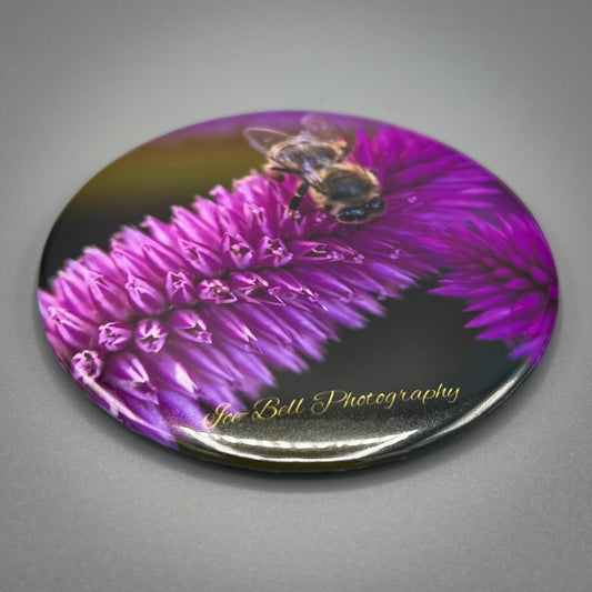 Magnet Bee of Purple Flower