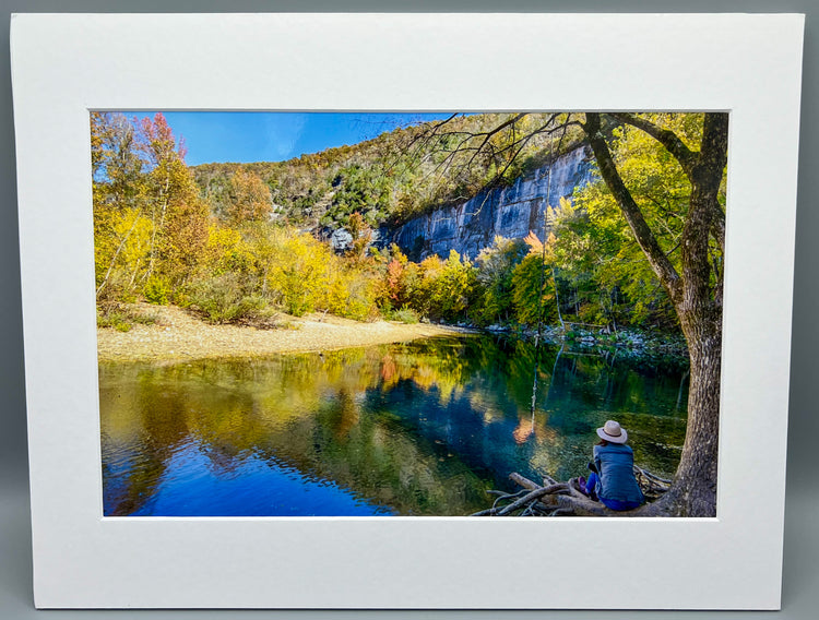 Admiring The View Matted Print