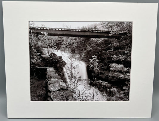 Across Marble Falls B&W Dogpatch USA Matted Print