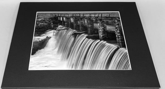 Mill Creek Dam at Old Mill Dogpatch USA Matted Print