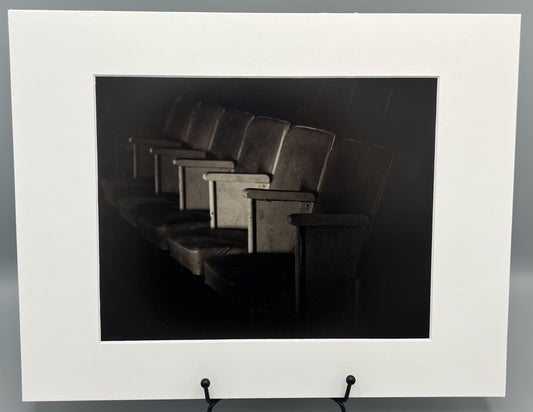 Riverside Music Theater Seats at Dogpatch USA Matted Print