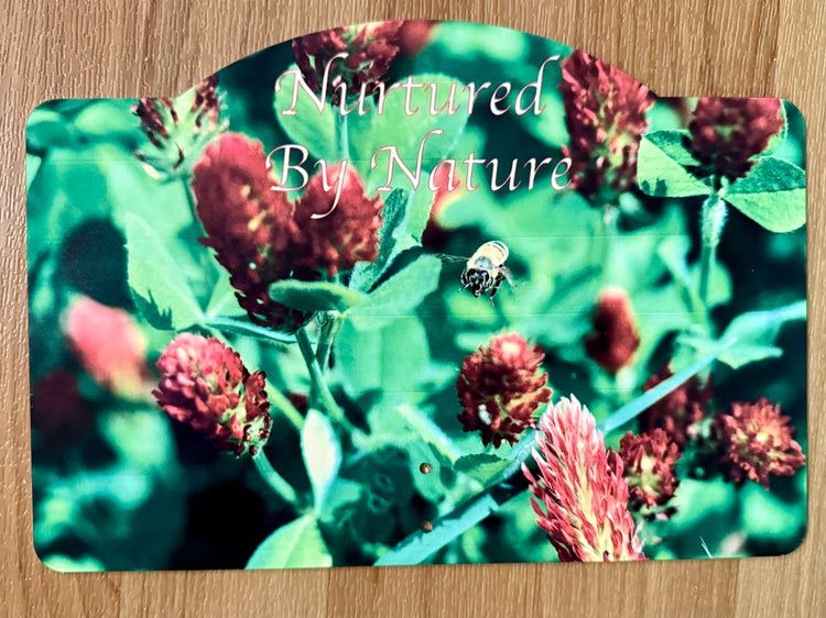10” Garden Sign - Nurtured By Nature