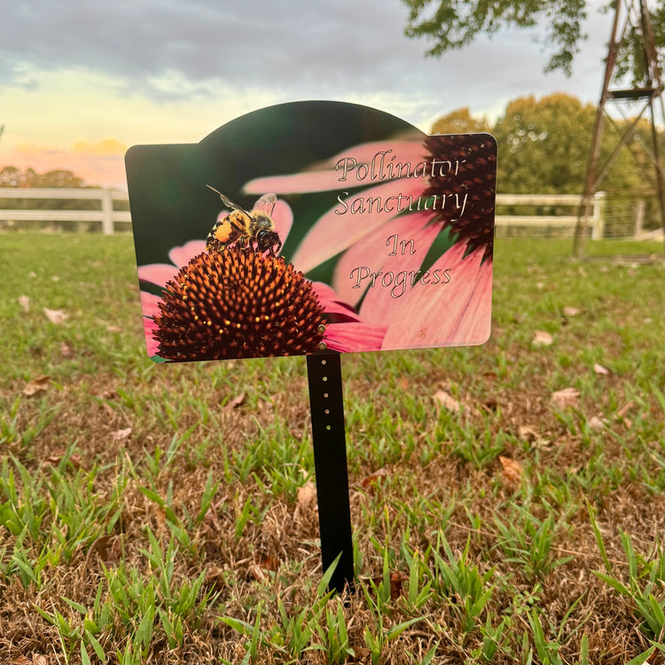 10” Garden Sign - Pollinator Santuary