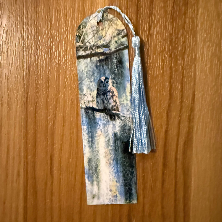 Barred Owl Metal Bookmark