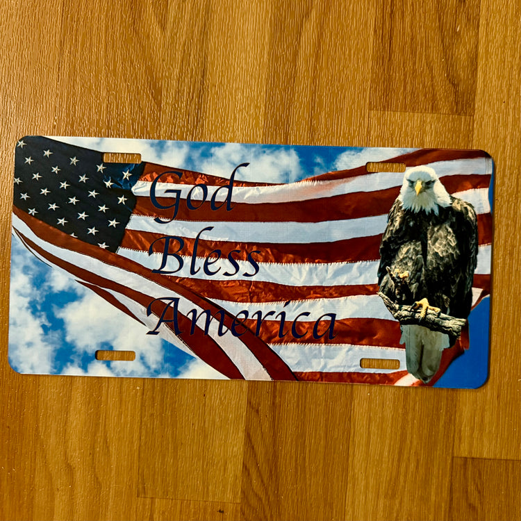 License Plate - God Bless America