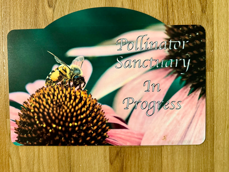 10” Garden Sign - Pollinator Santuary