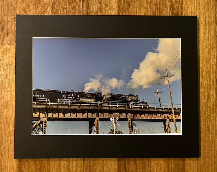 Big Boy 4014 Up Above Matted Print