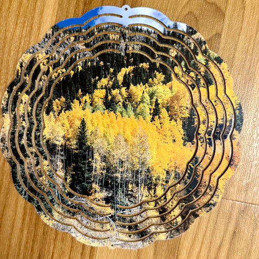 Wind Spinner Fall Aspen Trees