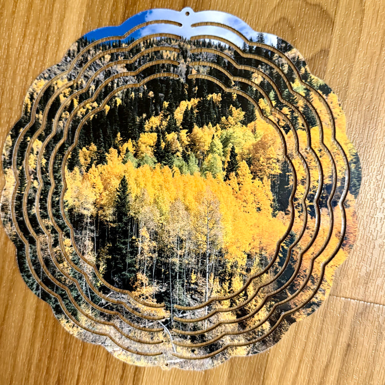 Wind Spinner Fall Aspen Trees