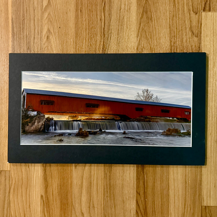 Bridgton Bridge at Dawn Framed Photograph