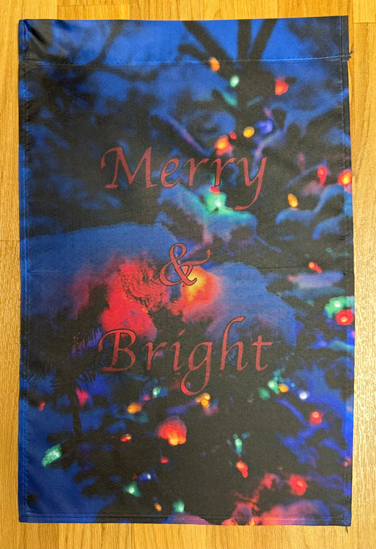 Merry & Bright Garden Flag