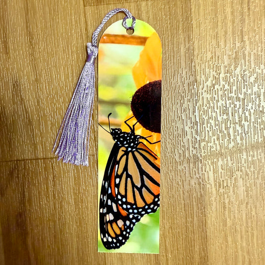 Monarch On Black-Eyed Susan Metal Bookmark