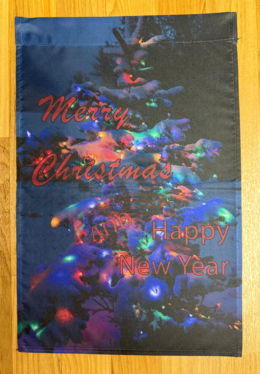 Merry Christmas & Happy New Year Garden Flag
