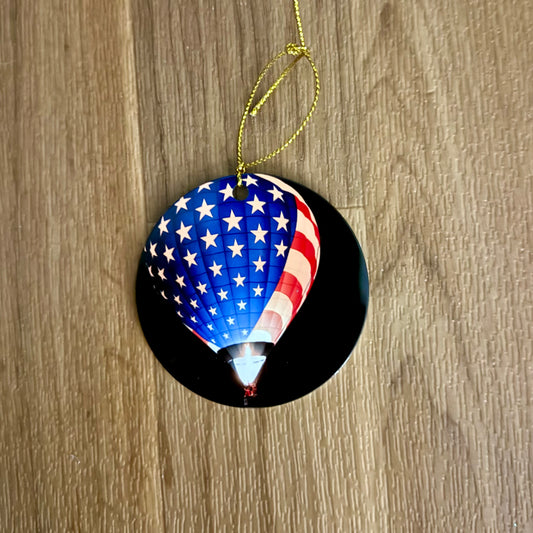 Ornament Stars and Strips Hot Air Balloon