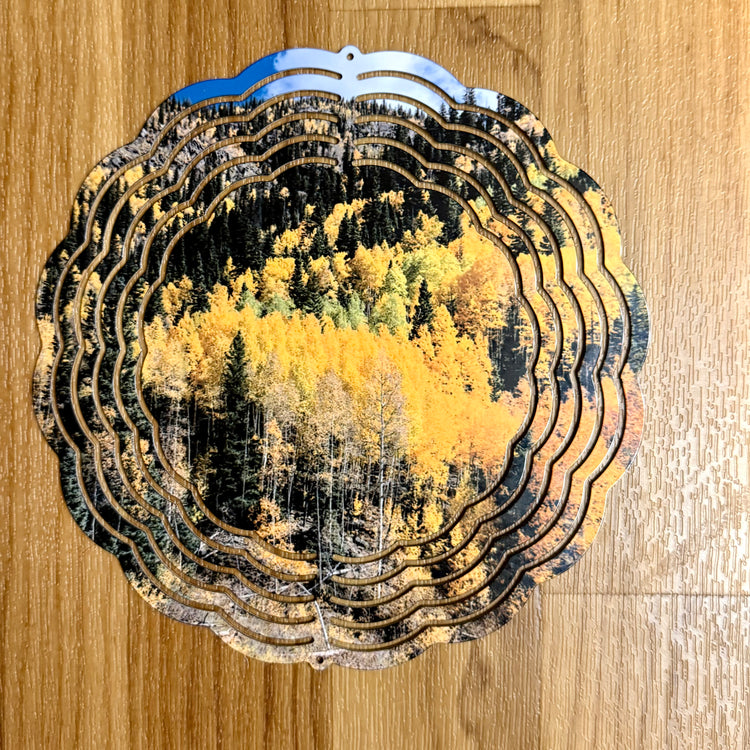 Wind Spinner Fall Aspen Trees
