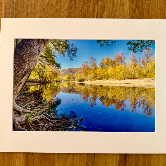 Glass Upon the River Matted Print