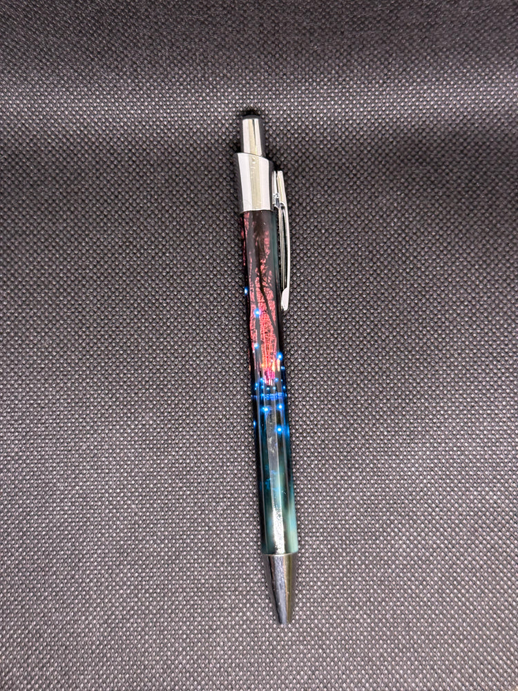 Retractable Ballpoint Pen - Crystal Grove Red