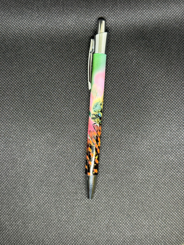 Retractable Ballpoint Pen - Cone Flower and Bee 2