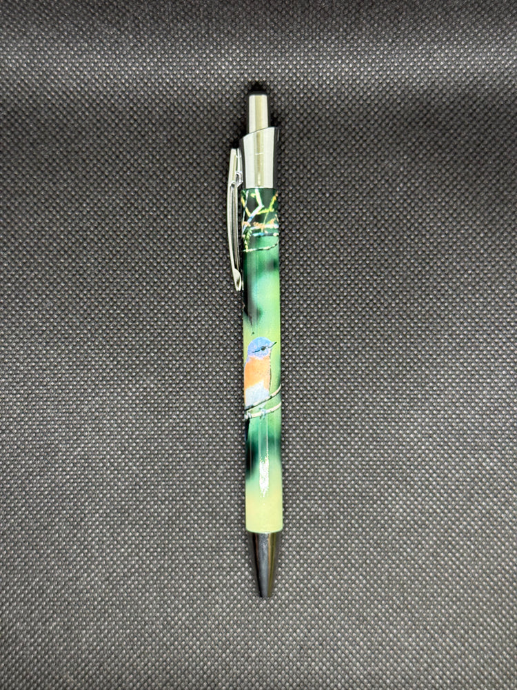 Retractable Ballpoint Pen - Female Bluebird