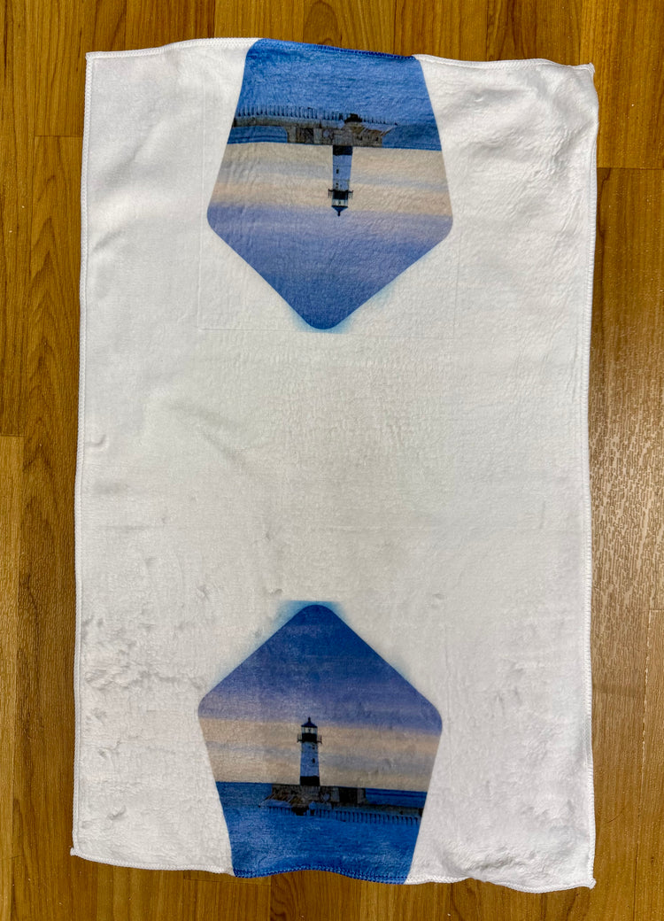 Duluth North Pier Lighthouse Hand Towel