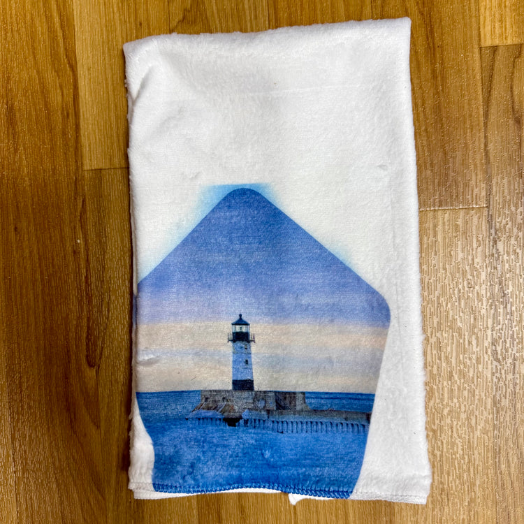 Duluth North Pier Lighthouse Hand Towel
