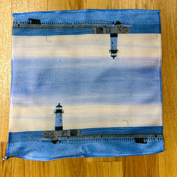 Duluth North Pier Lighthouse Wash Cloth