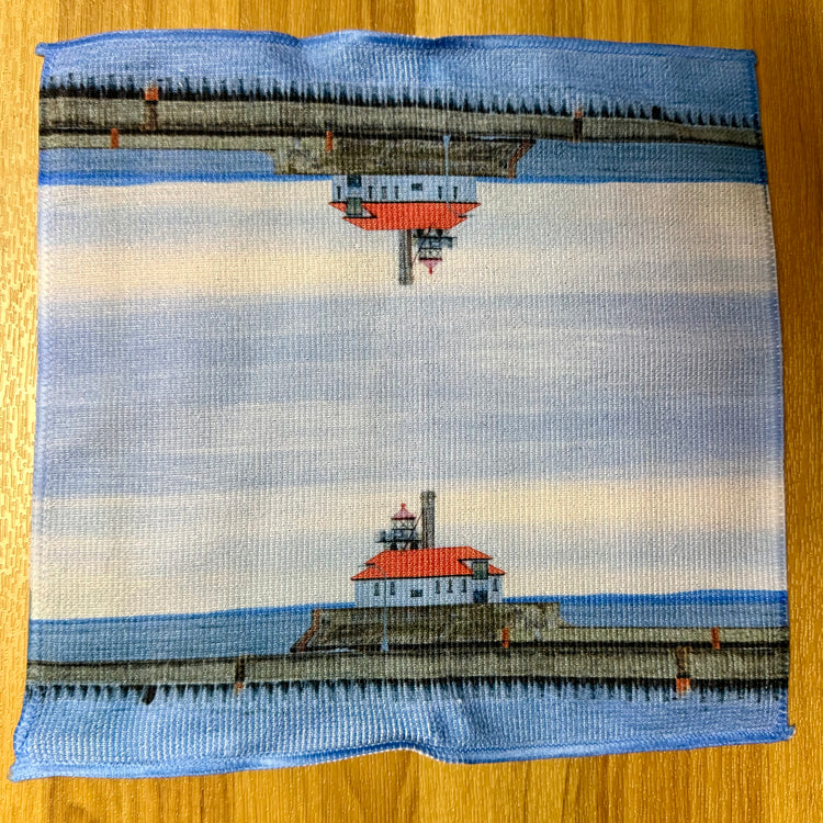 Duluth South Breakwater Outer Lighthouse Wash Cloth