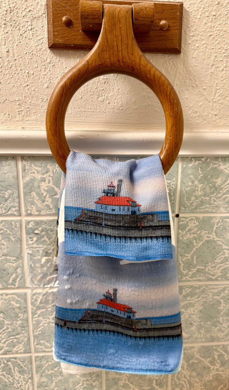 Duluth South Breakwater Outer Lighthouse Wash Cloth
