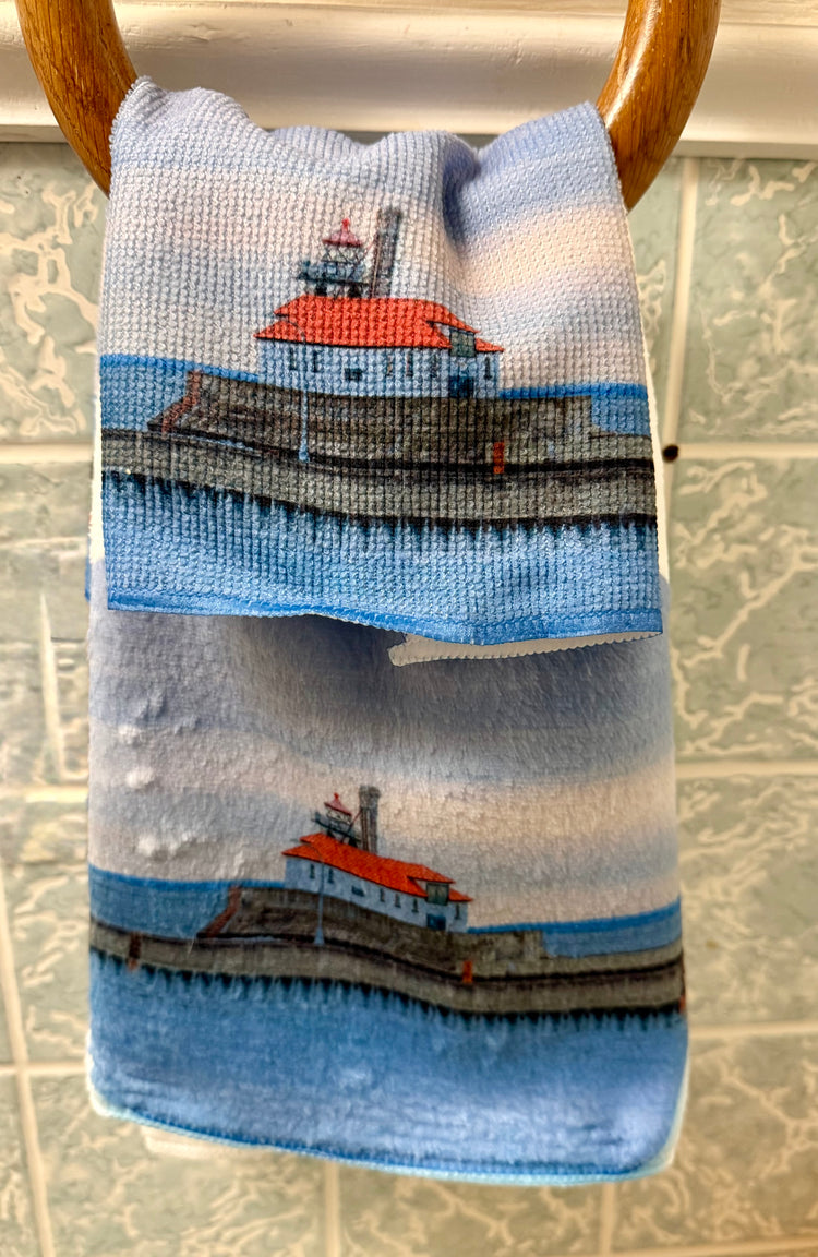 Duluth South Breakwater Outer Lighthouse Wash Cloth